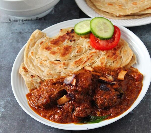 Beef Curry with Parotta